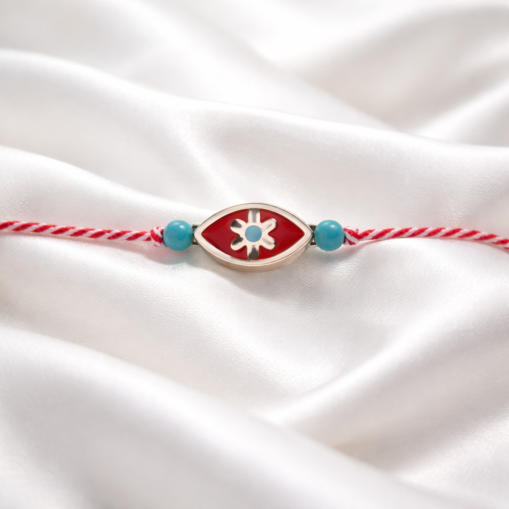 Μαρτάκι με μεταλλικό στοιχείο ματάκι