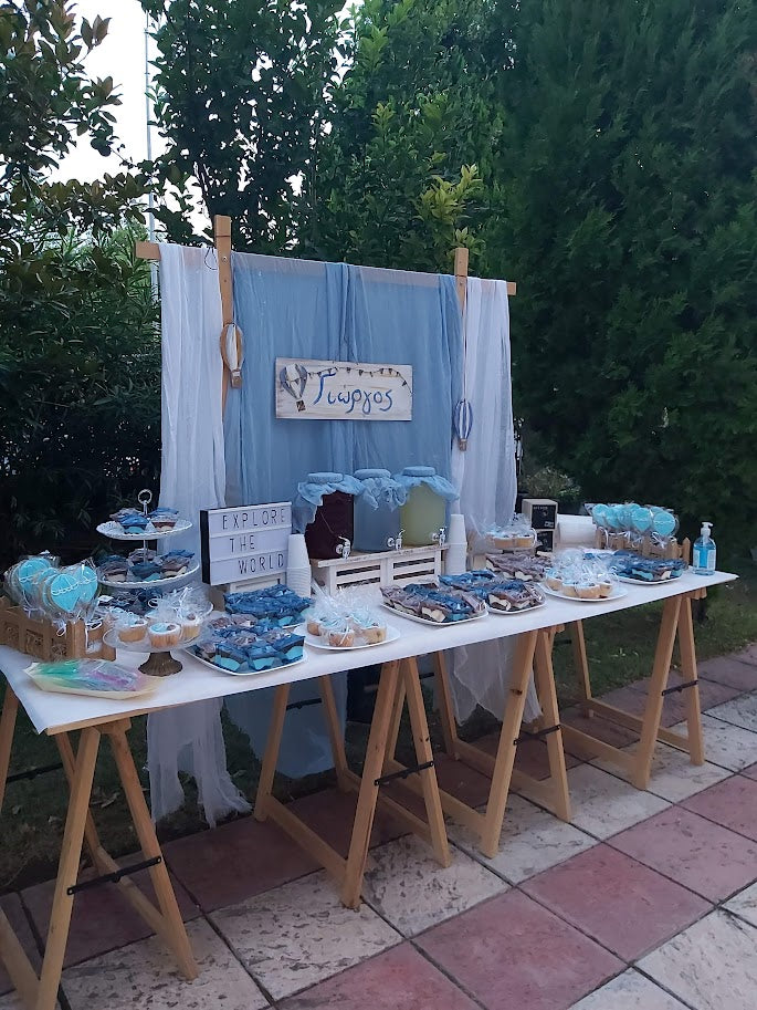 Διακόσμηση Βάπτισης με θέμα Αερόστατο