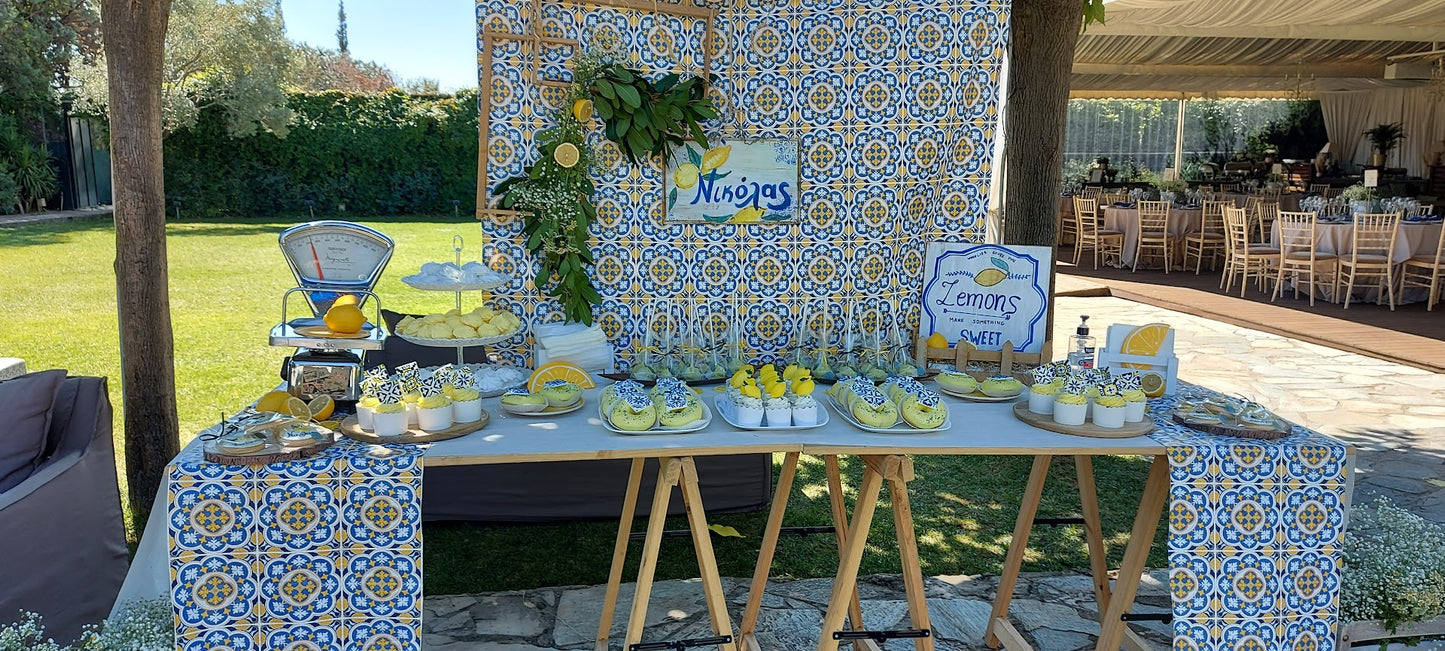Διακόσμηση Βάπτισης με θέμα Λεμόνι