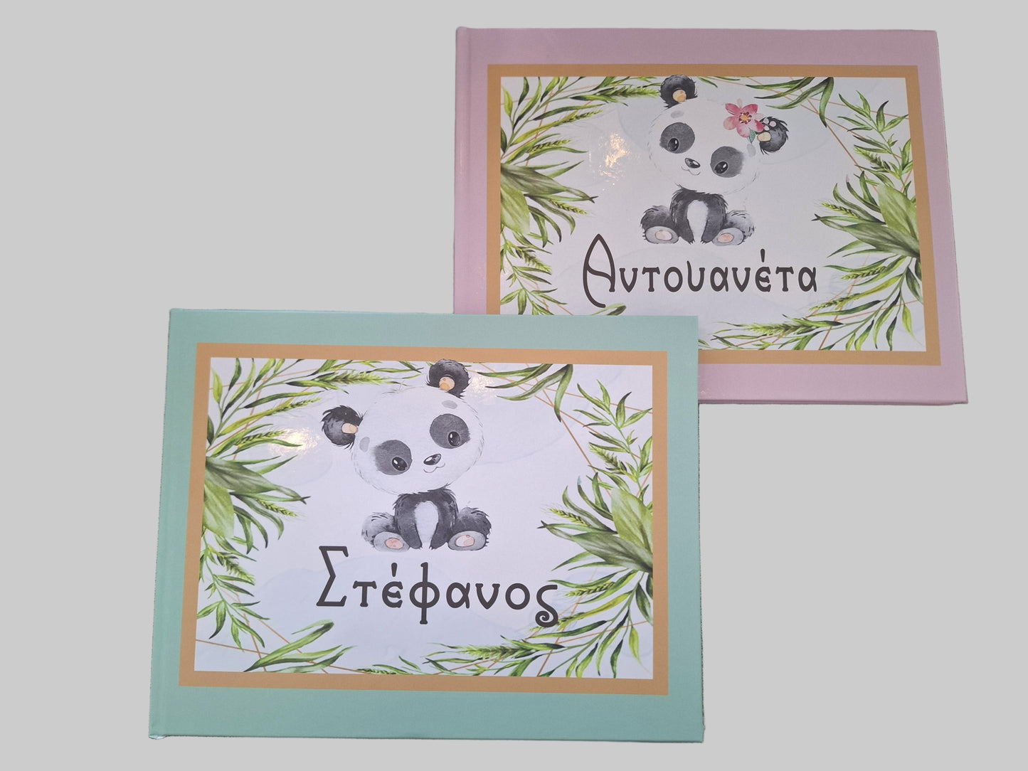 Panda themed Baptism Wish Book
