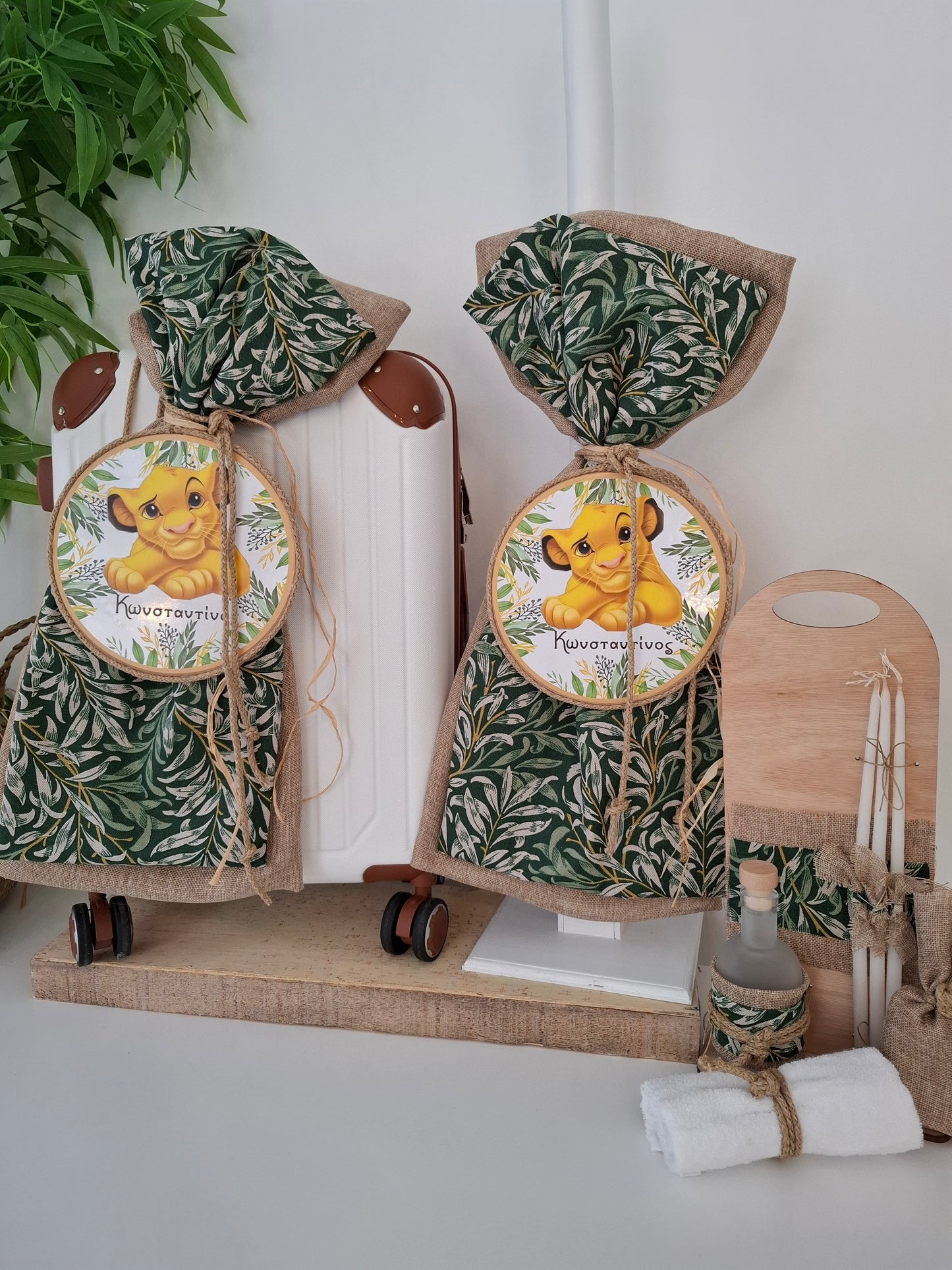 Godfather Baptism Set with the Lion Cub