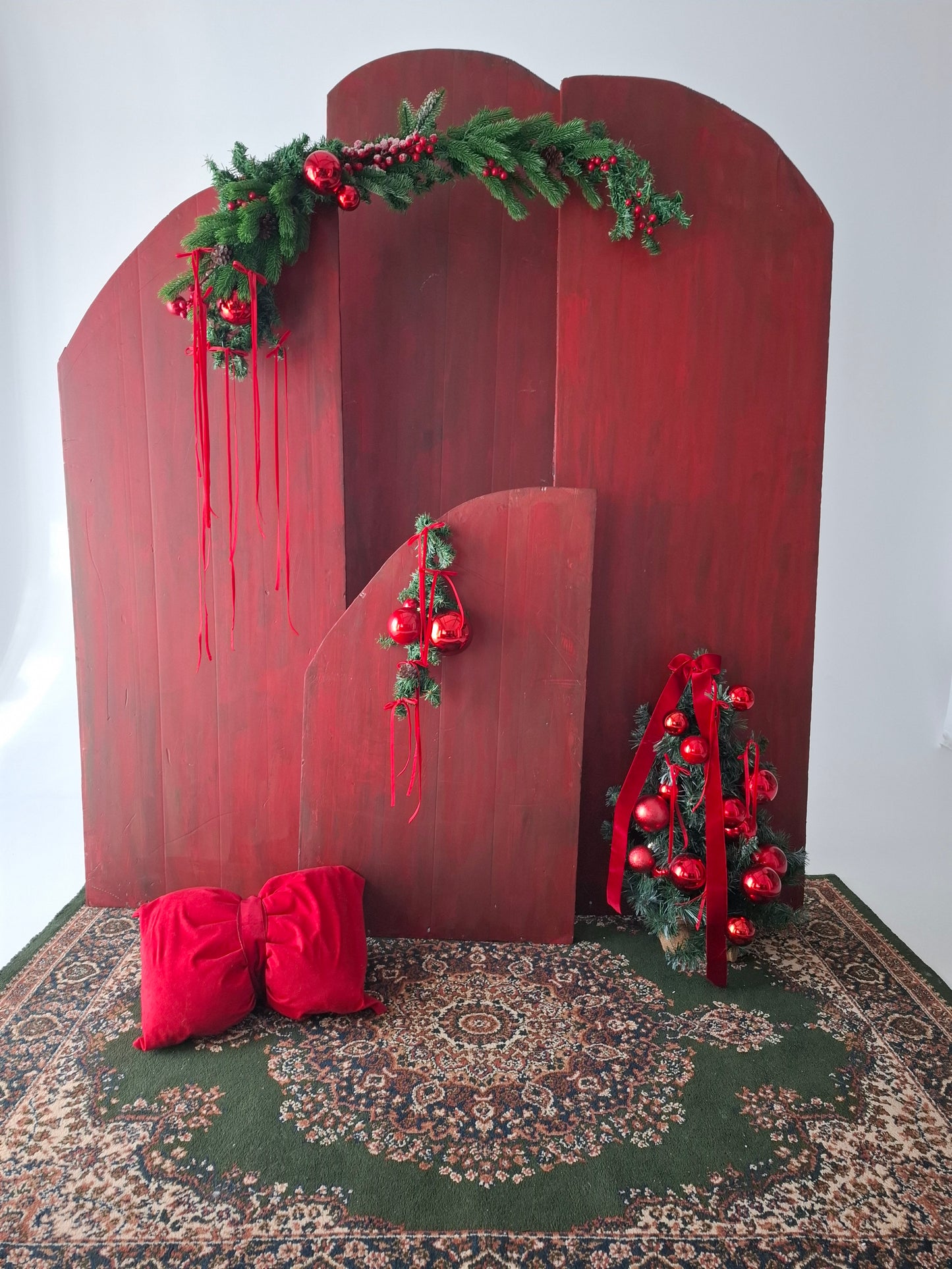 Χριστουγεννιάτικο σκηνικό για στούντιο φωτογράφισης