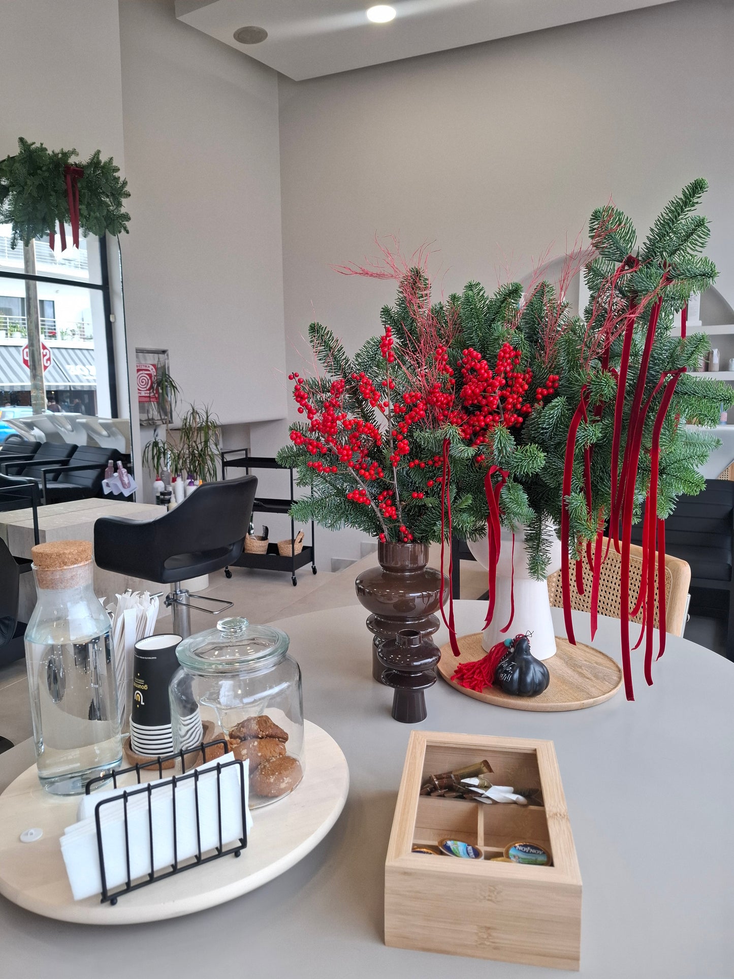 Χριστουγεννιάτικη Διακόσμηση σε κομμωτήρια