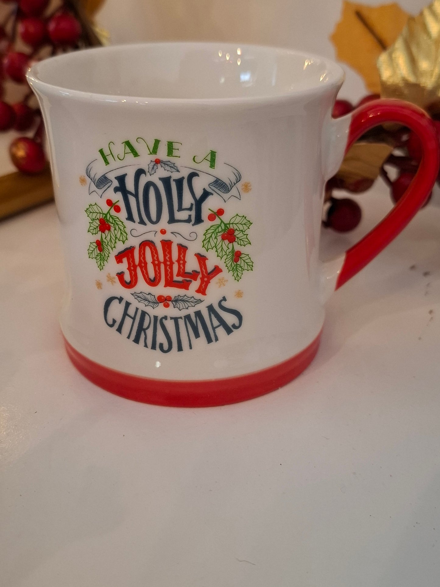 Χριστουγεννιάτικη κούπα "HOLLY JOLLY CHRISTMAS"