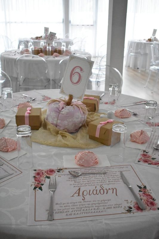 Cinderella themed baptism decoration