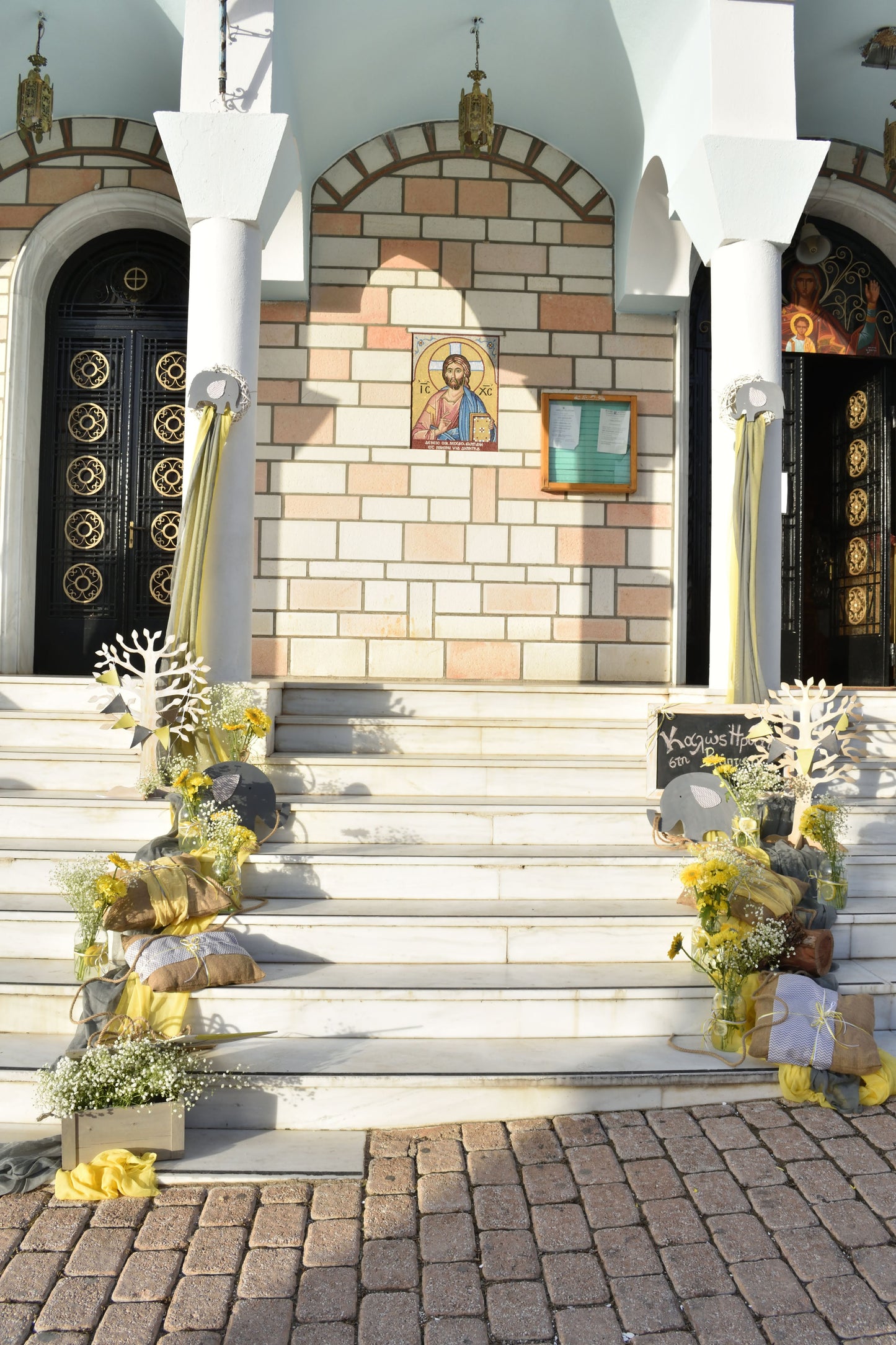 Διακόσμηση βάπτισης με θέμα το ελεφαντάκι