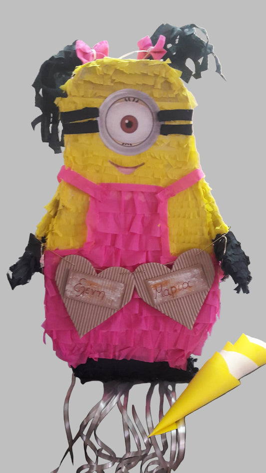 Πινιάτα για πάρτυ Minions κορίτσι