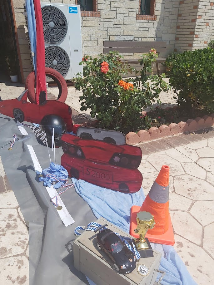 Διακόσμηση Βάπτισης με θέμα Αυτοκίνητο