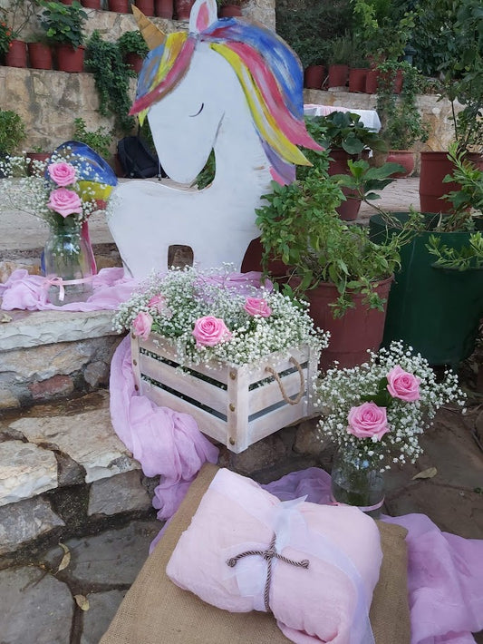 Διακόσμηση Βάπτισης με θέμα Μονόκερο