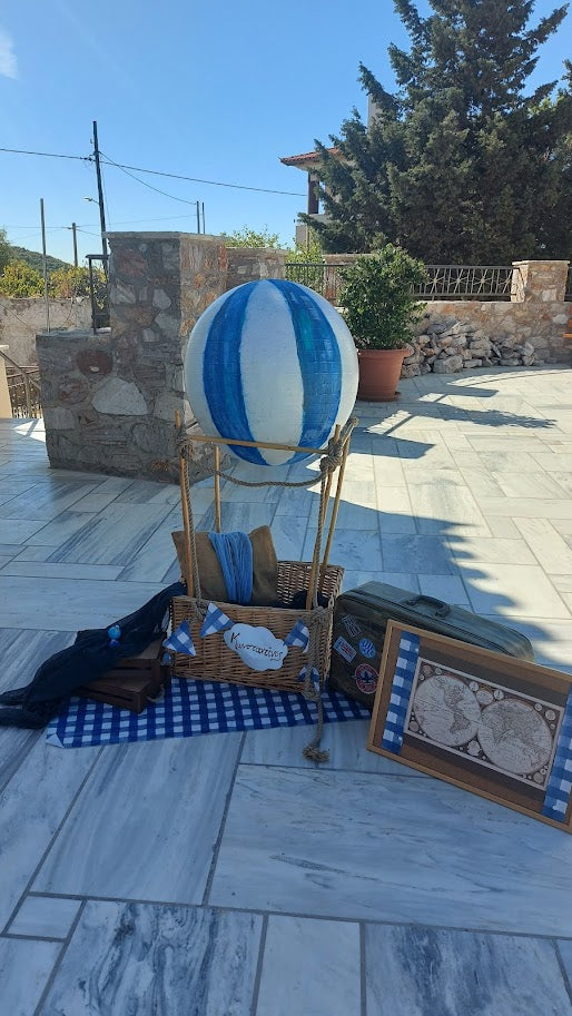 Διακόσμηση Βάπτισης με θέμα Αερόστατο