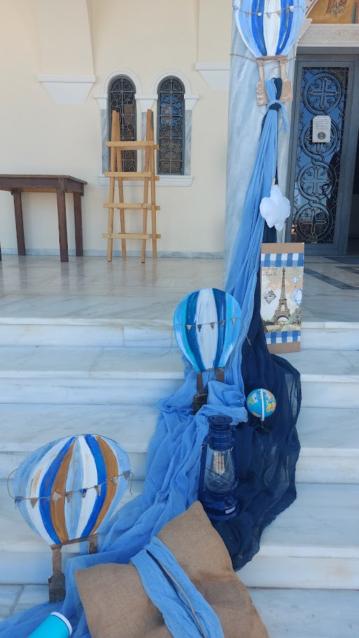 Διακόσμηση Βάπτισης με θέμα Αερόστατο