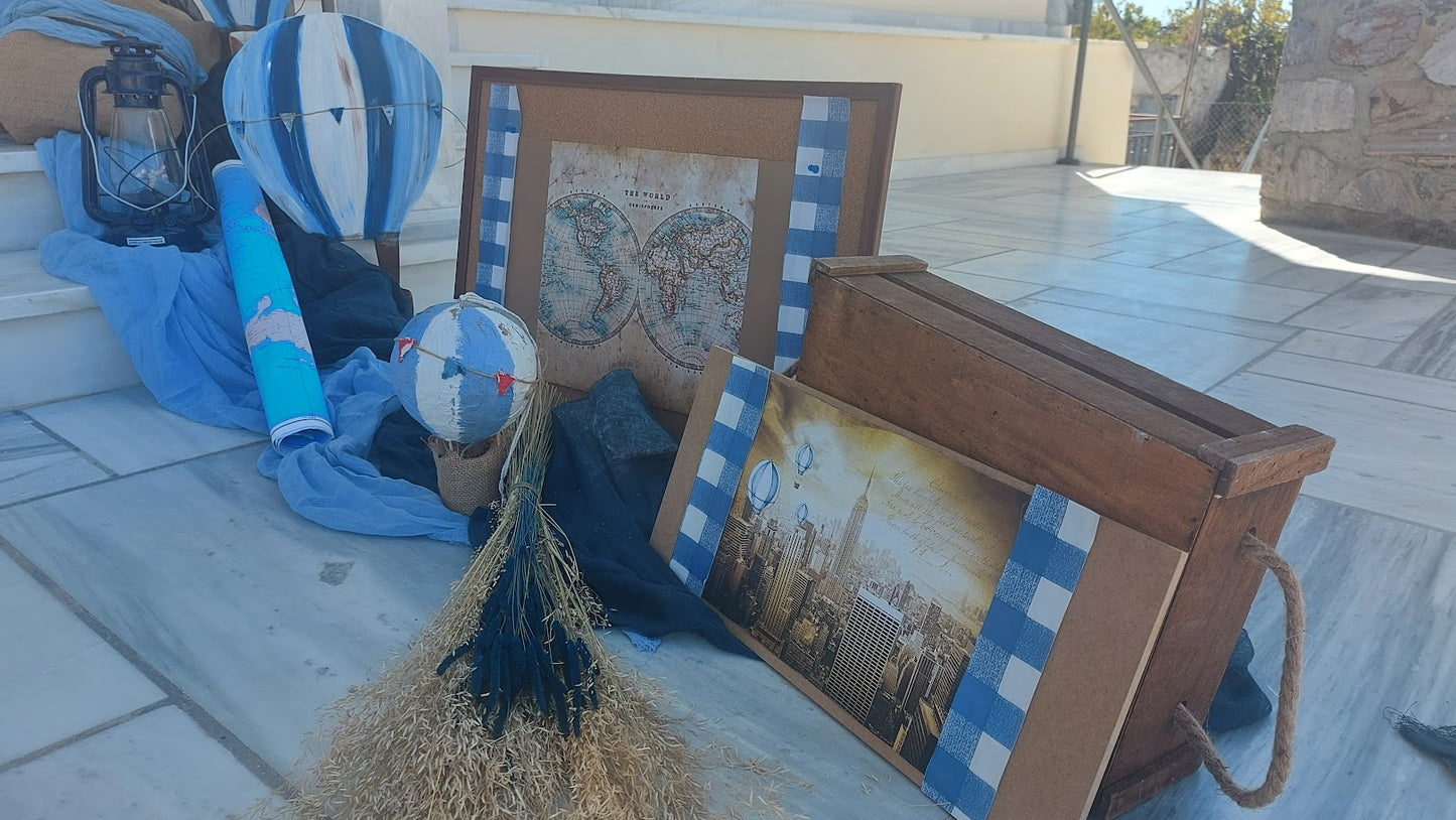 Διακόσμηση Βάπτισης με θέμα Αερόστατο