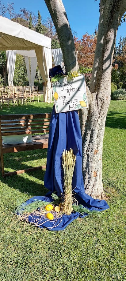Διακόσμηση Βάπτισης με θέμα Λεμόνι