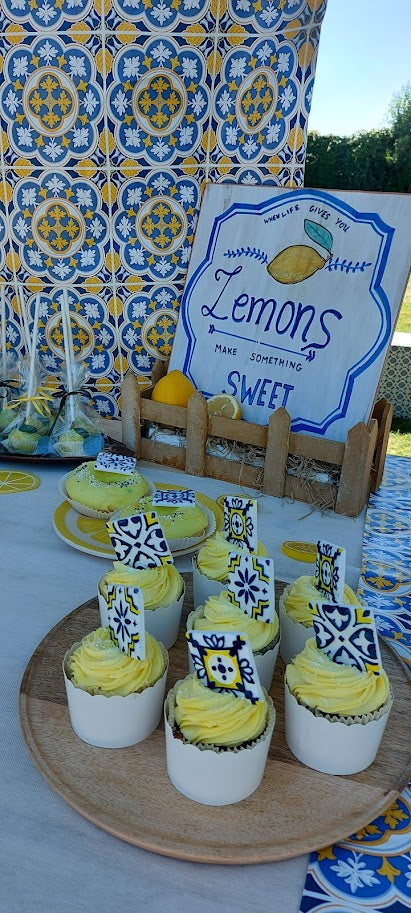 Διακόσμηση Βάπτισης με θέμα Λεμόνι