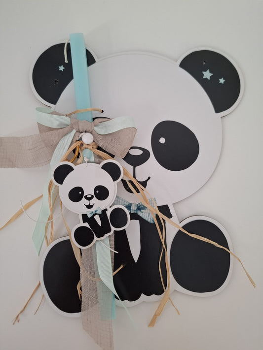 Πασχαλινή λαμπάδα με θέμα το panda