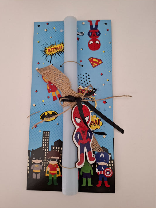 Λαμπάδα με θέμα τον spiderman