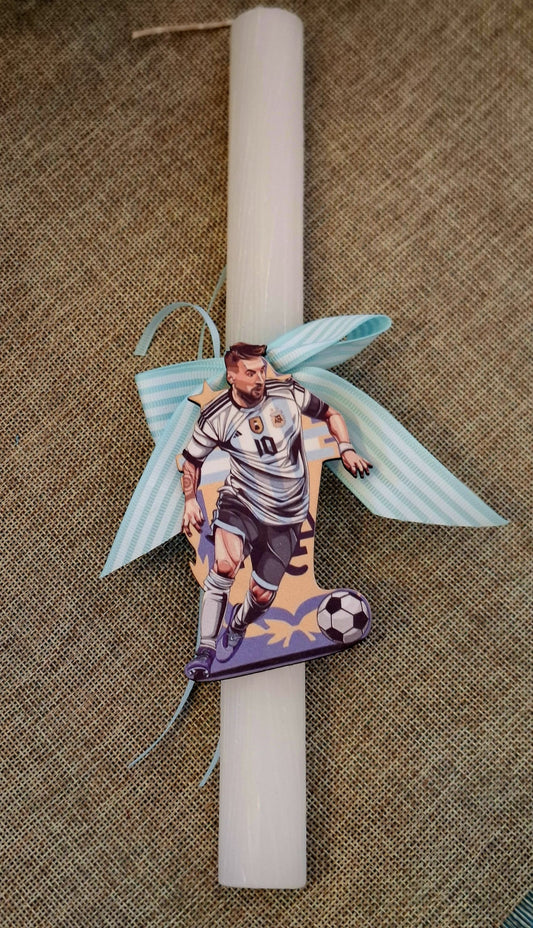Πασχαλινή λαμπάδα με θέμα Messi