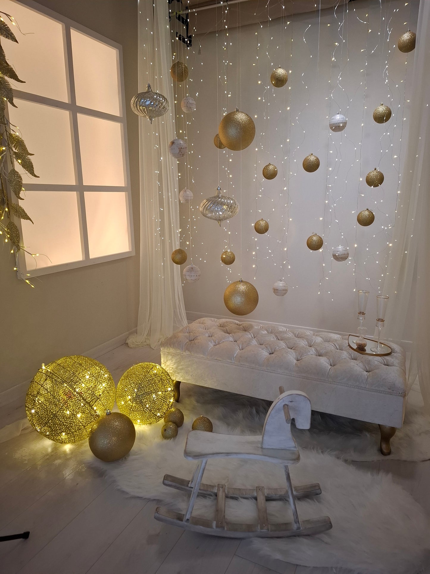 Χριστουγεννιάτικη Διακόσμηση σε στούντιο φωτογράφισης