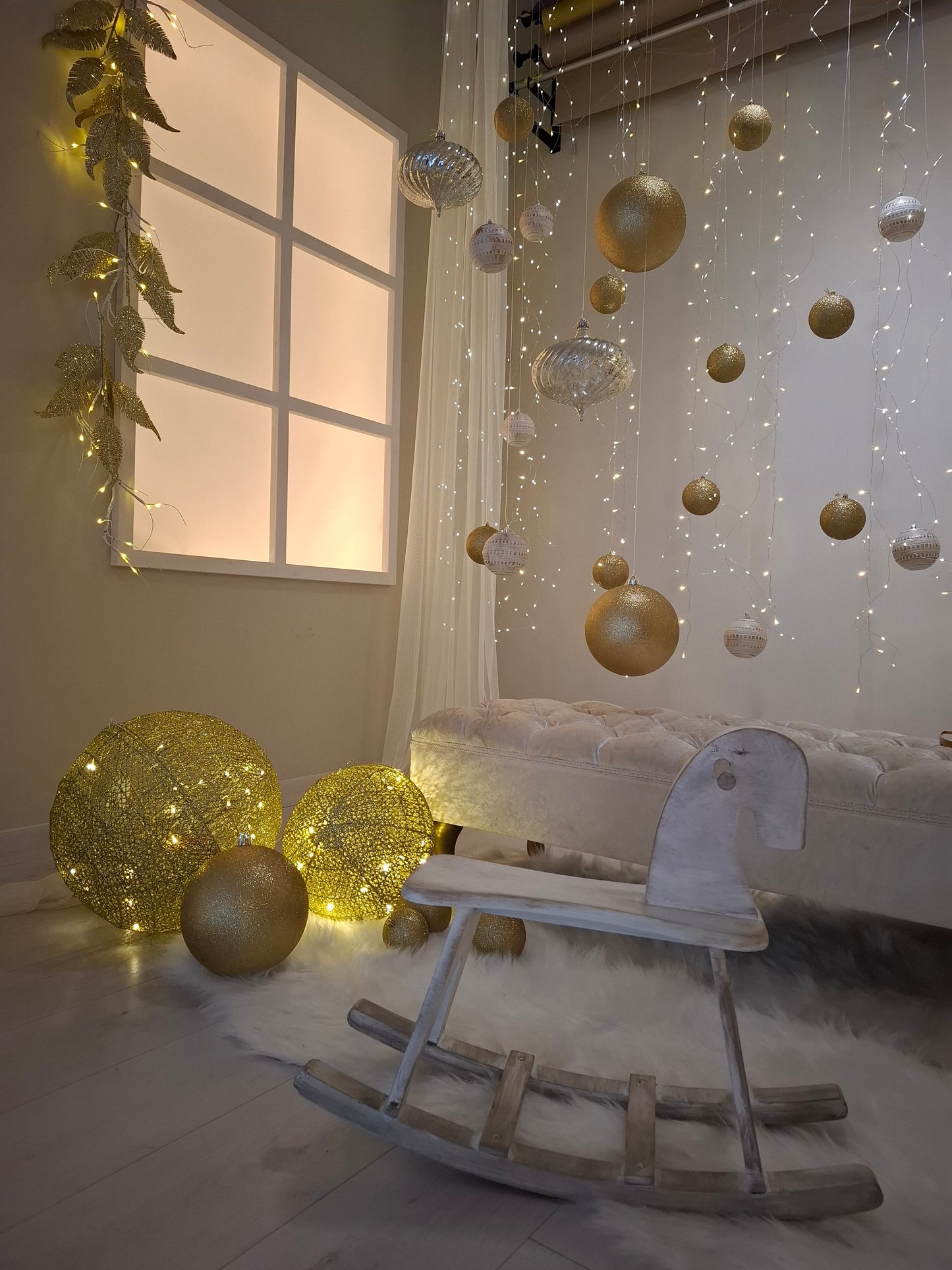 Χριστουγεννιάτικη Διακόσμηση σε στούντιο φωτογράφισης