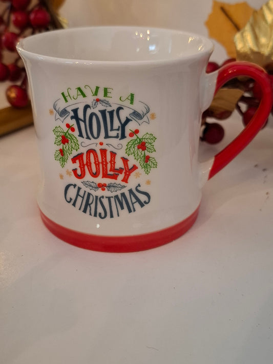 Χριστουγεννιάτικη κούπα "HOLLY JOLLY CHRISTMAS"