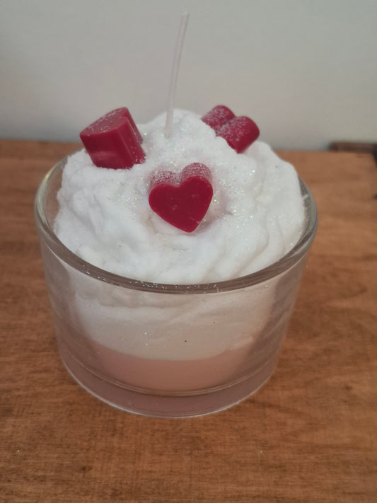 Κερί σόγιας με καρδούλες με άρωμα βανίλια