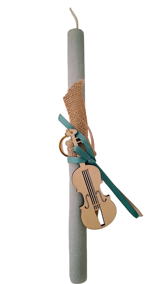 Λαμπάδα με  μπρελόκ βιολί