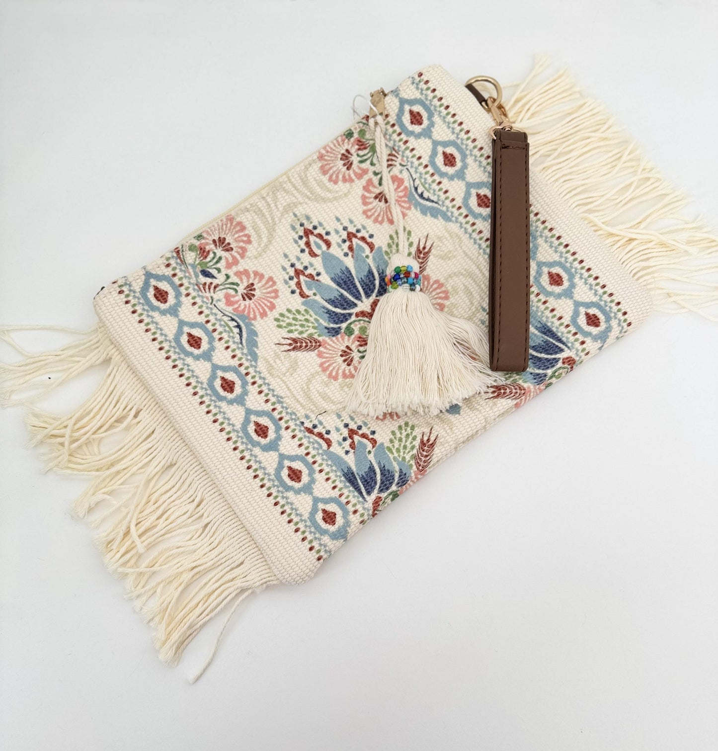 Τσάντα χειρός υφασμάτινη με boho σχέδιο