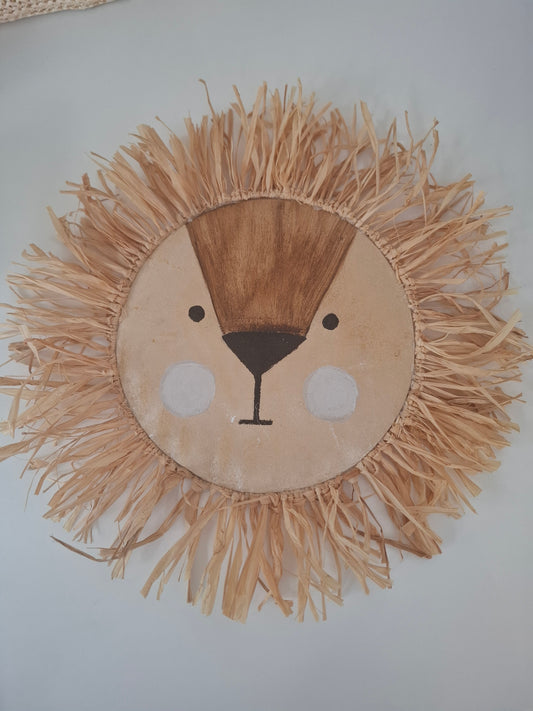 Decorative wooden lion